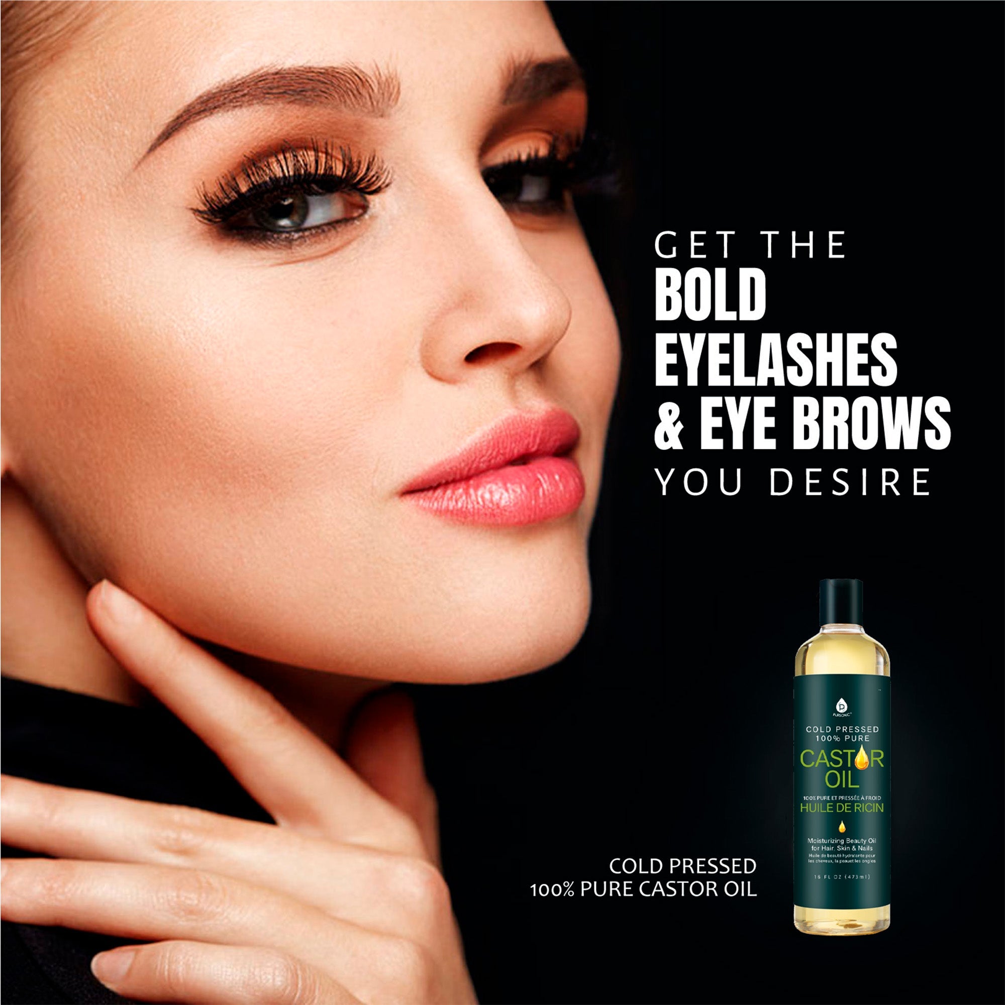 100% Pure Cold Pressed Castor Oil