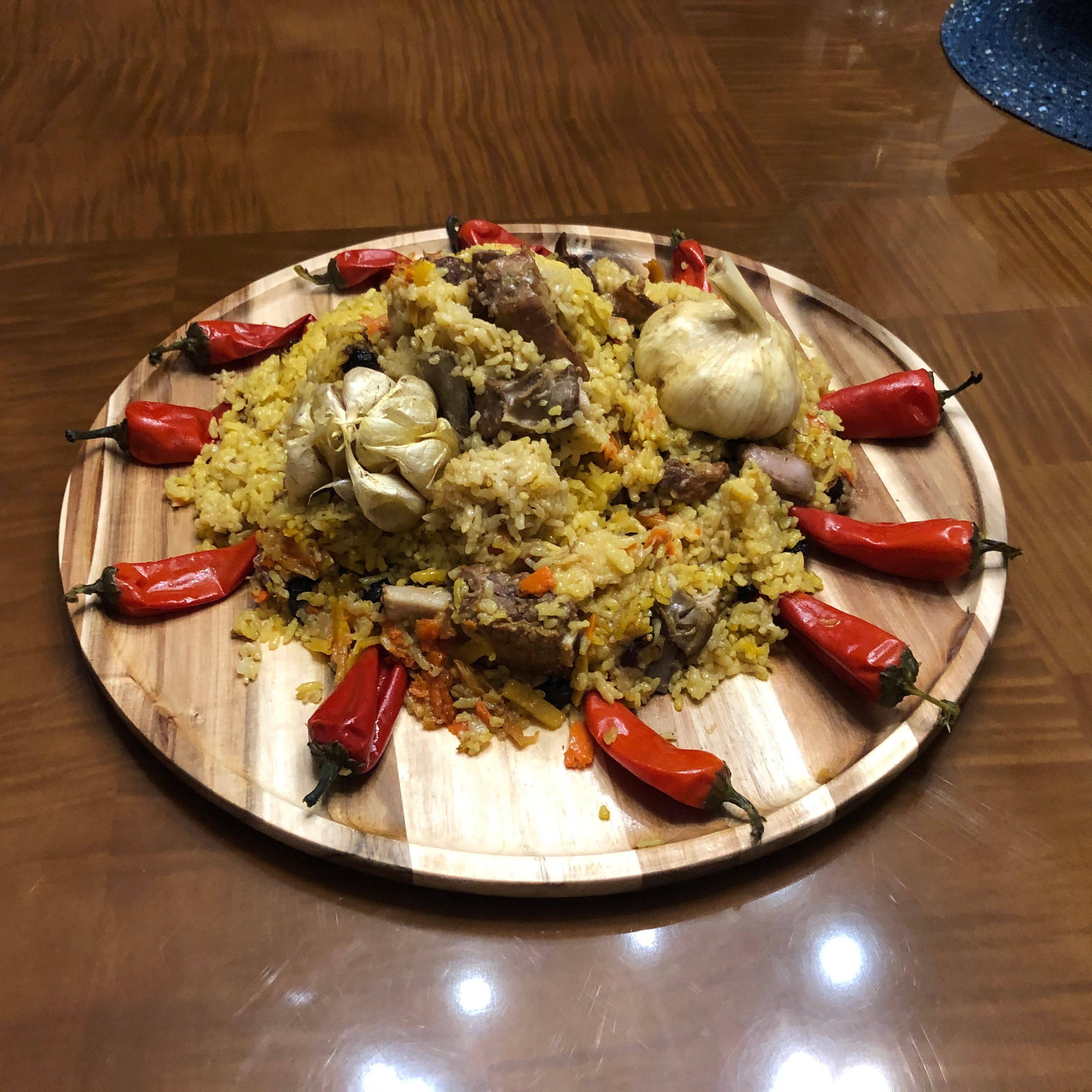 2 Medium-sized Acacia Platters for Pizza and Salad Party Serving Set