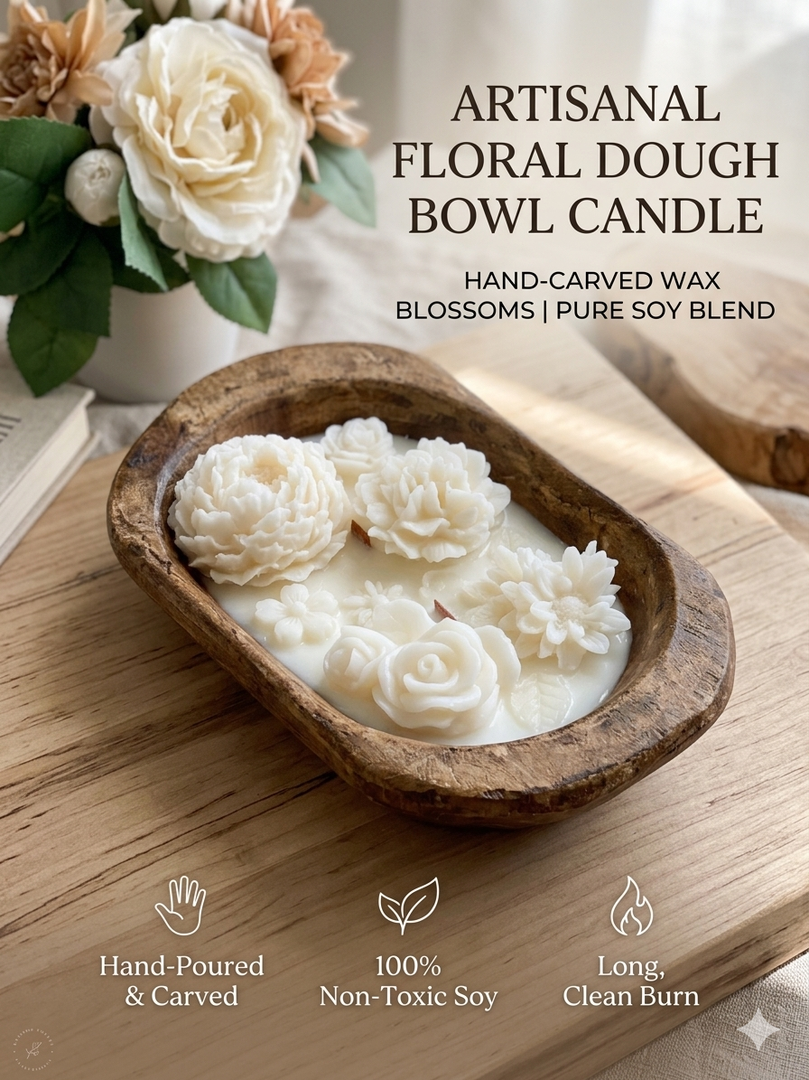 Botanical Garden Dough Bowl Candle