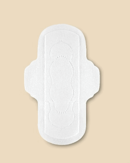 Organic Cotton and Hemp Fiber Menstrual Pads with Wings - Regular Absorbency