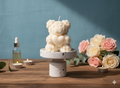 Rose Bear Candle