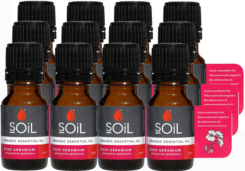 Organic Rose Geranium Essential Oil (Pelargoneum Graveolens) 120ml