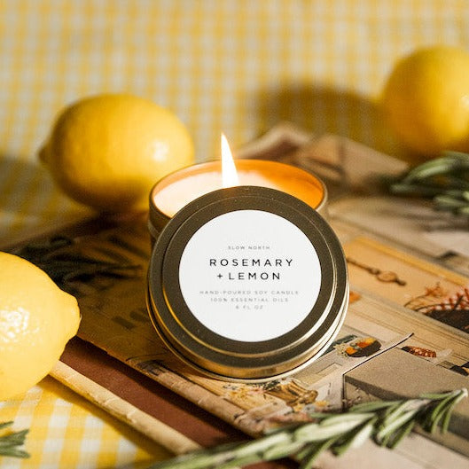 Rosemary & Lemon Soy Wax Candle