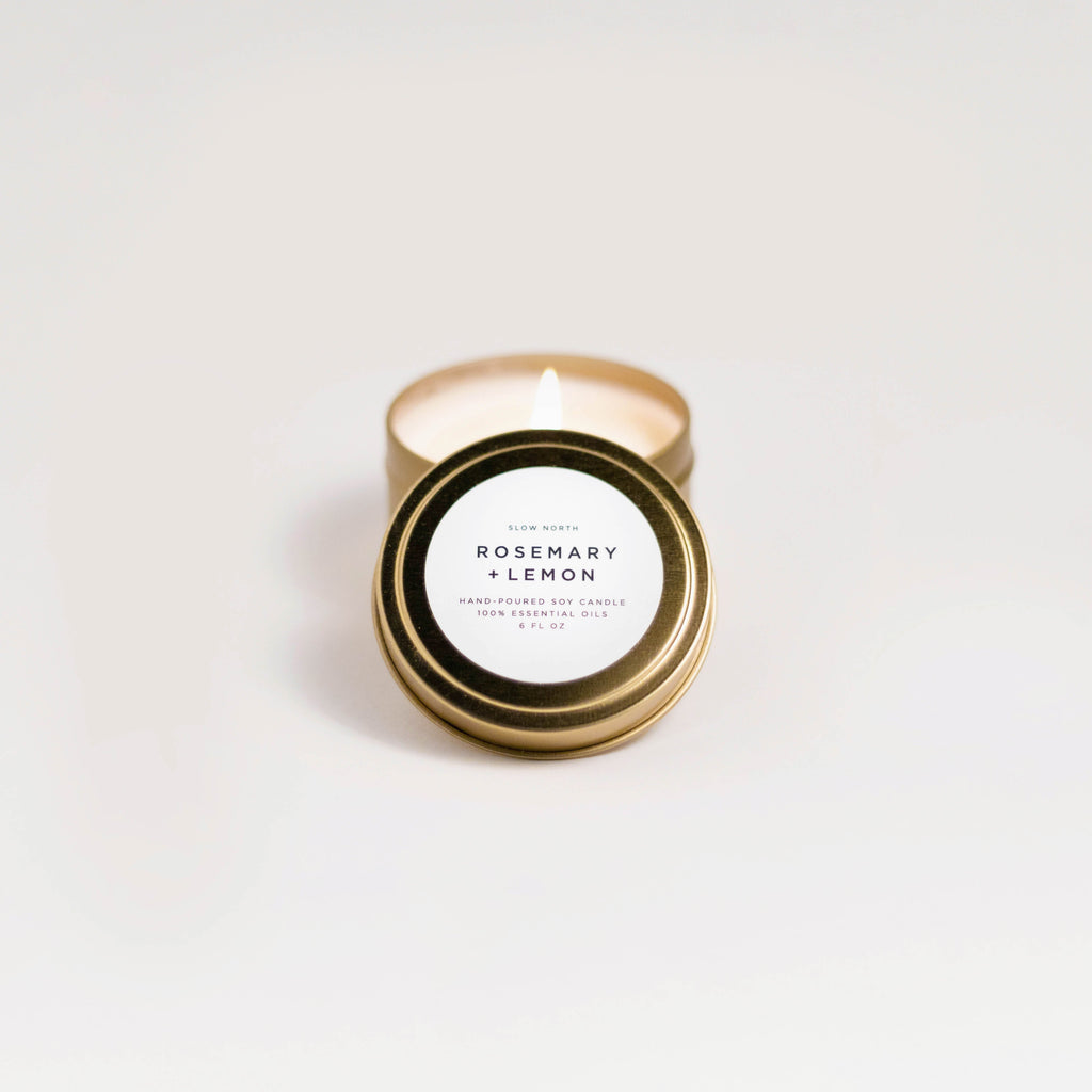 Rosemary & Lemon Soy Wax Candle