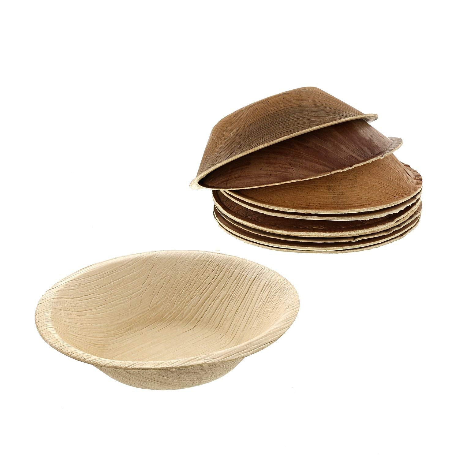 Disposable Areca Palm Leaf Round Bowls 5" Inch