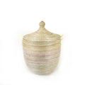 Medium Two-Tone Basket - Natural & White