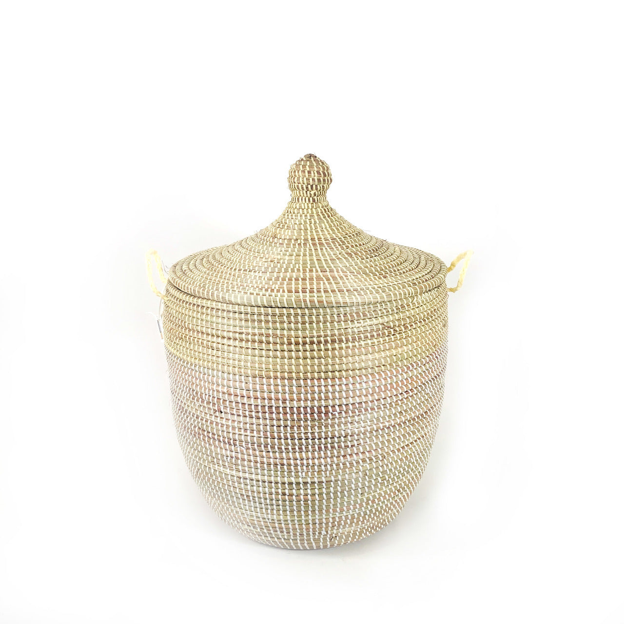 Medium Two-Tone Basket - Natural & White
