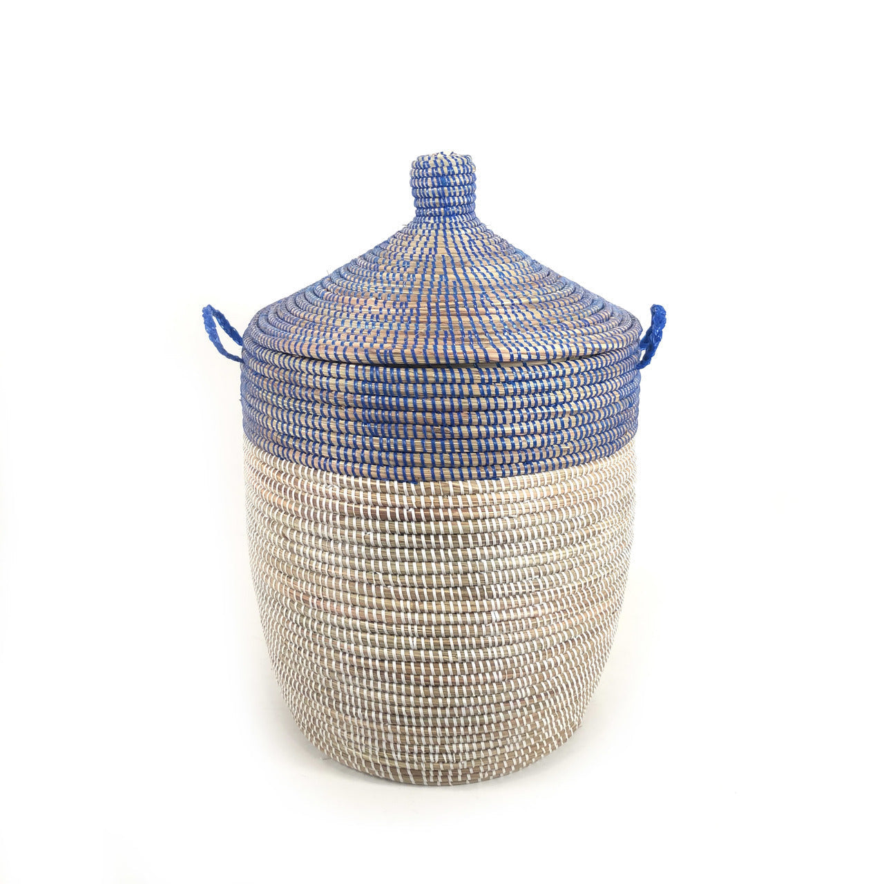 Medium Two-Tone Basket - Navy & White