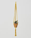Santana Macrame Plant Holder | Yellow