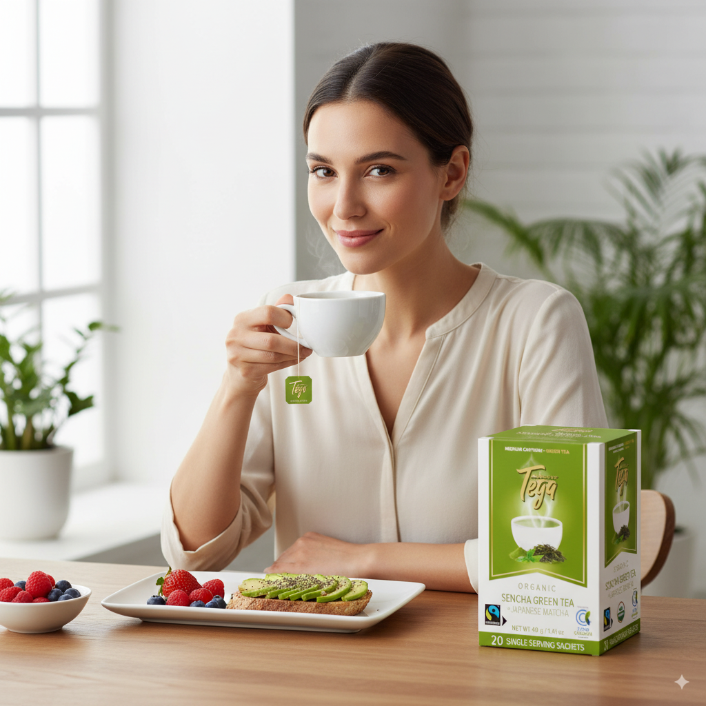 Sencha Green Tea w. Japanese Matcha Organic Tea