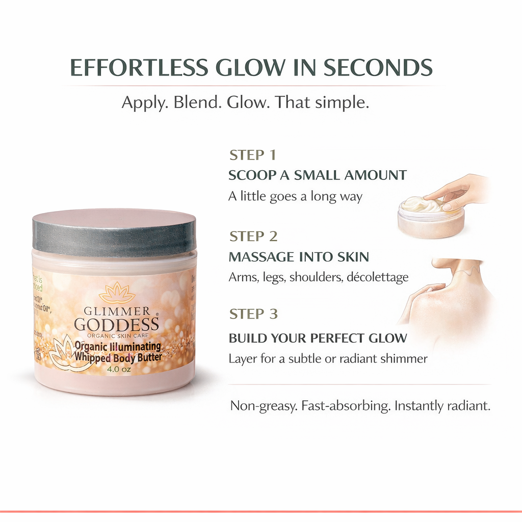Organic Shimmer Body Butter – Radiant Deep Hydration