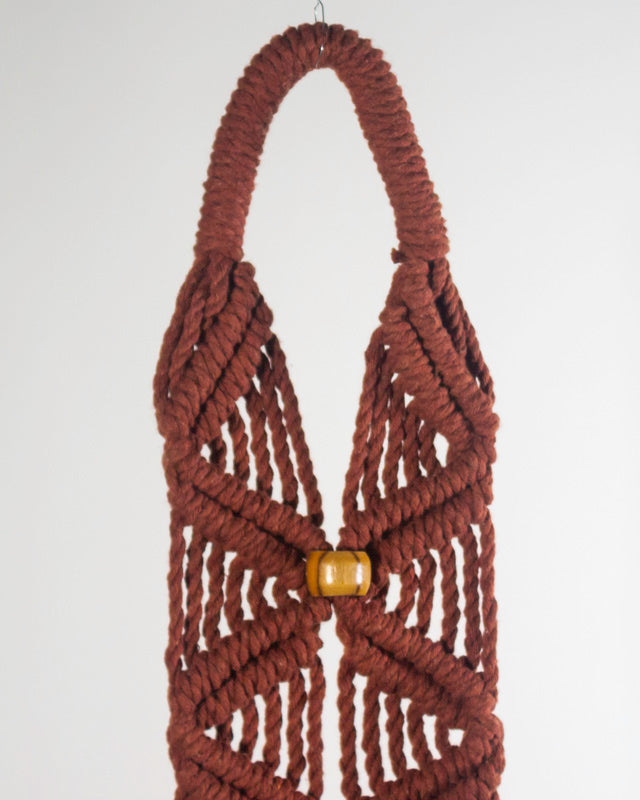 Somoto Macrame Plant Holder | Tile Red