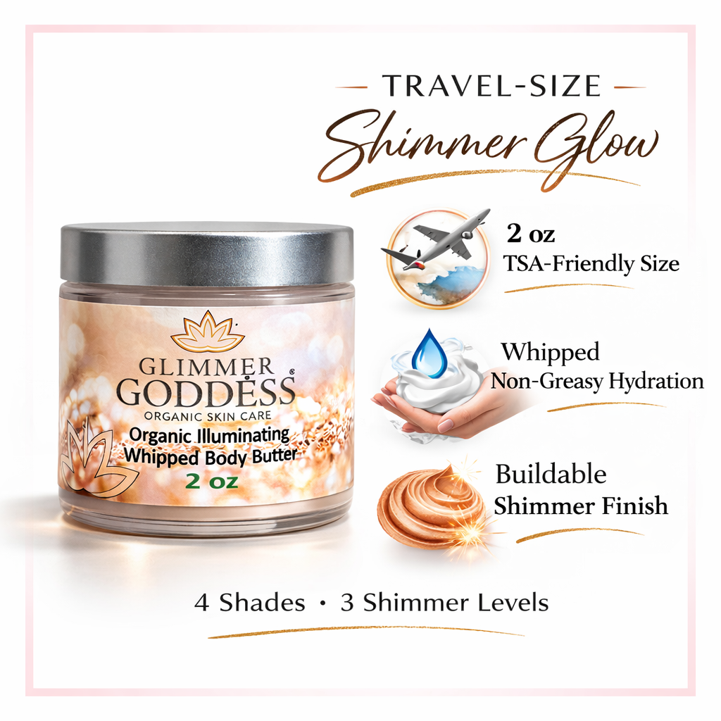 Organic Shimmer Body Butter – Travel Size (2oz)