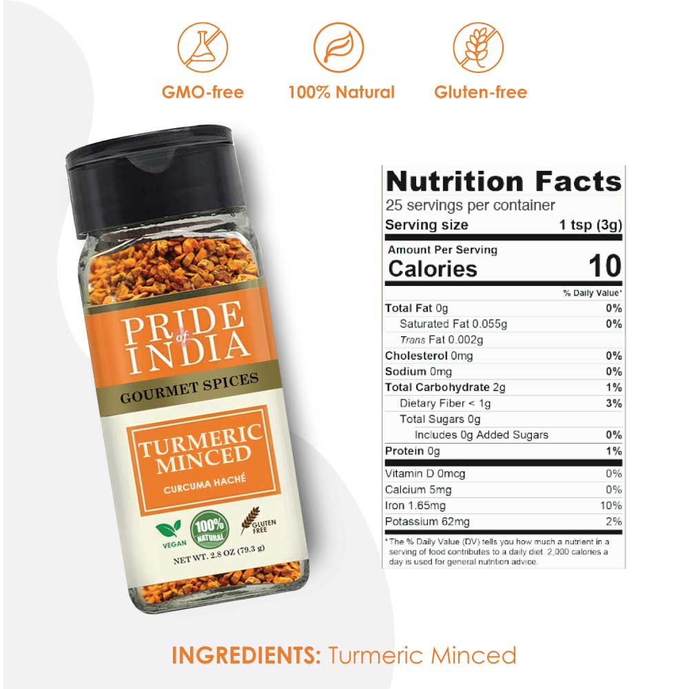Natural Gourmet Turmeric Minced Whole