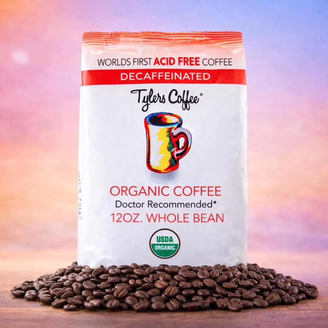 Acid-Free Whole Bean Coffee - Decaffeinated