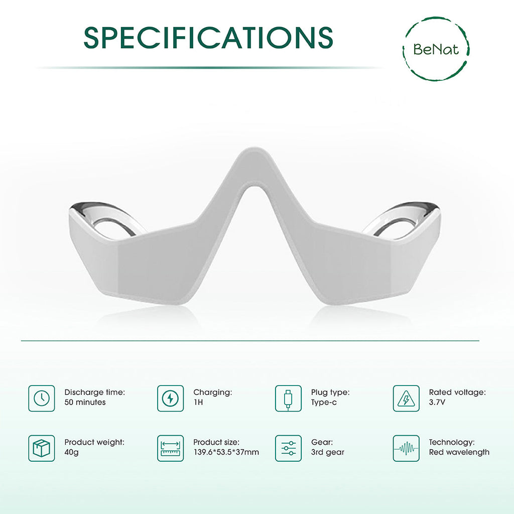 Under-Eye Red Light Therapy Skin Rejuvenation & Relaxation Massager