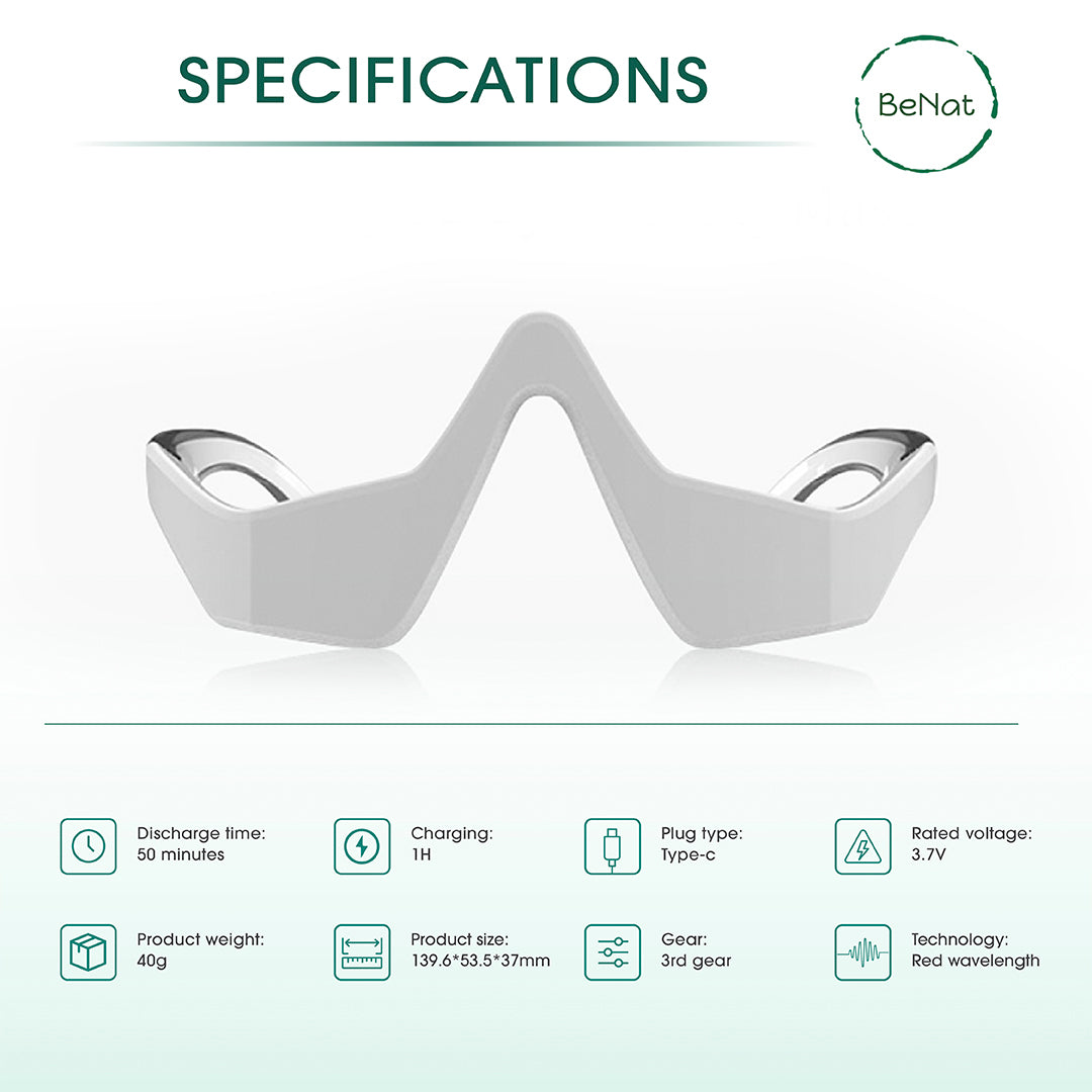 Under-Eye Red Light Therapy Skin Rejuvenation & Relaxation Massager