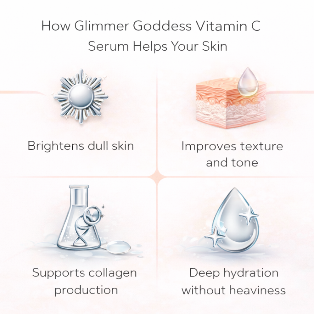 Organic Vitamin C Serum – Brightening Treatment with Hyaluronic & Ferulic Acid