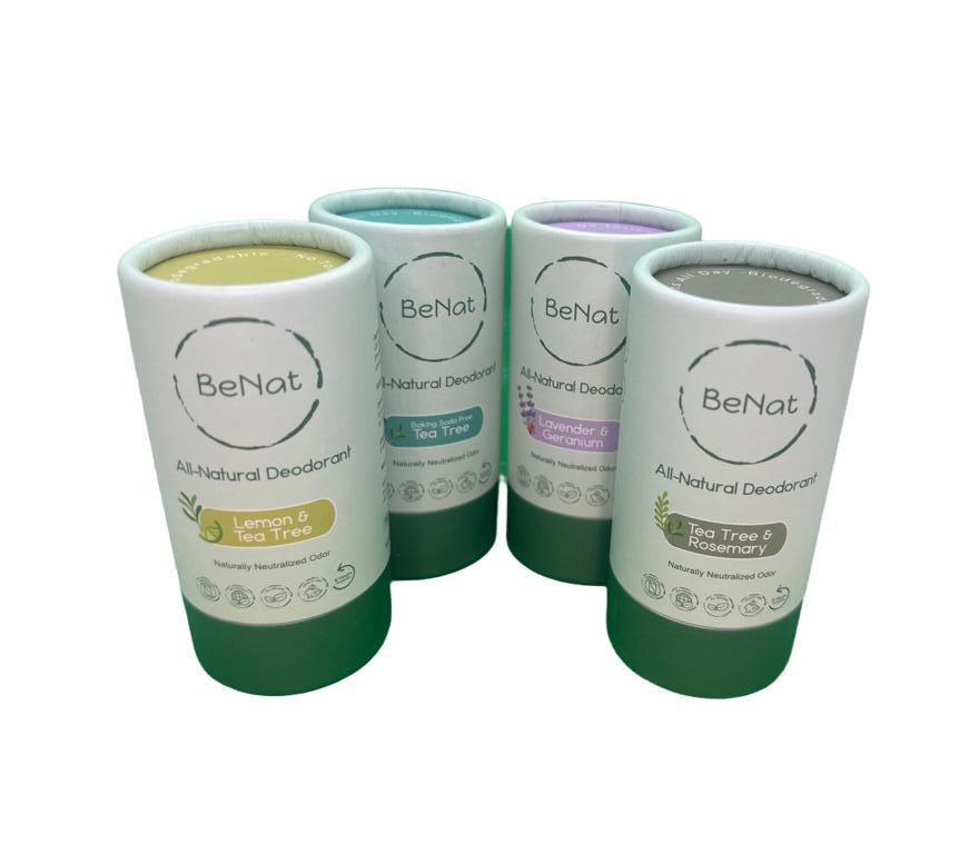 All-Natural Plastic-Free Deodorants (2-Pack)
