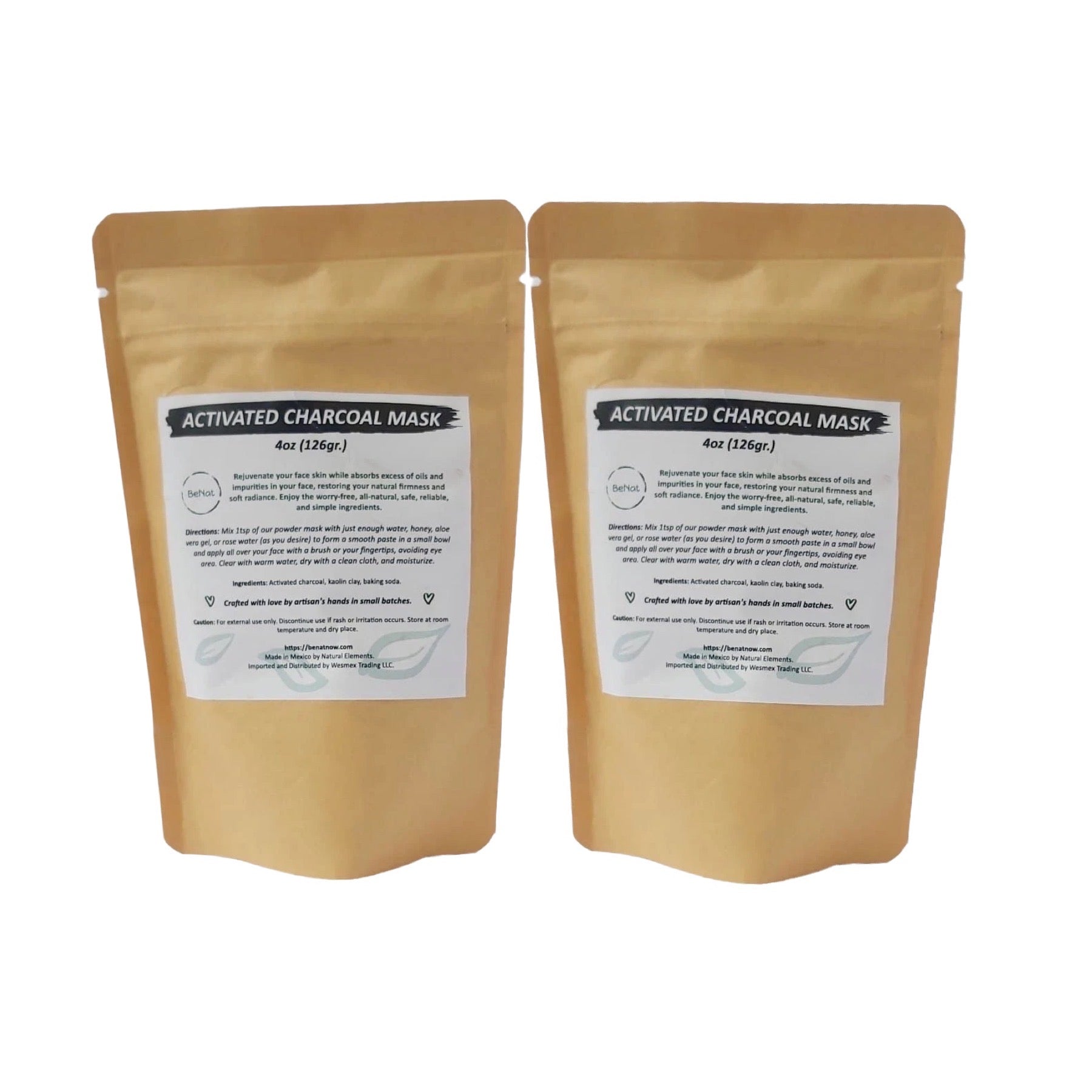 Activated Charcoal Facial Mask (2-Pack)