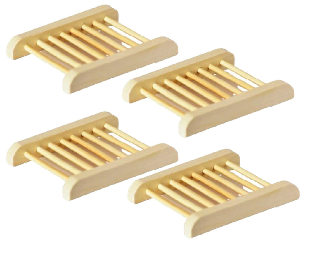Bamboo Soap Dish (4-Pack)