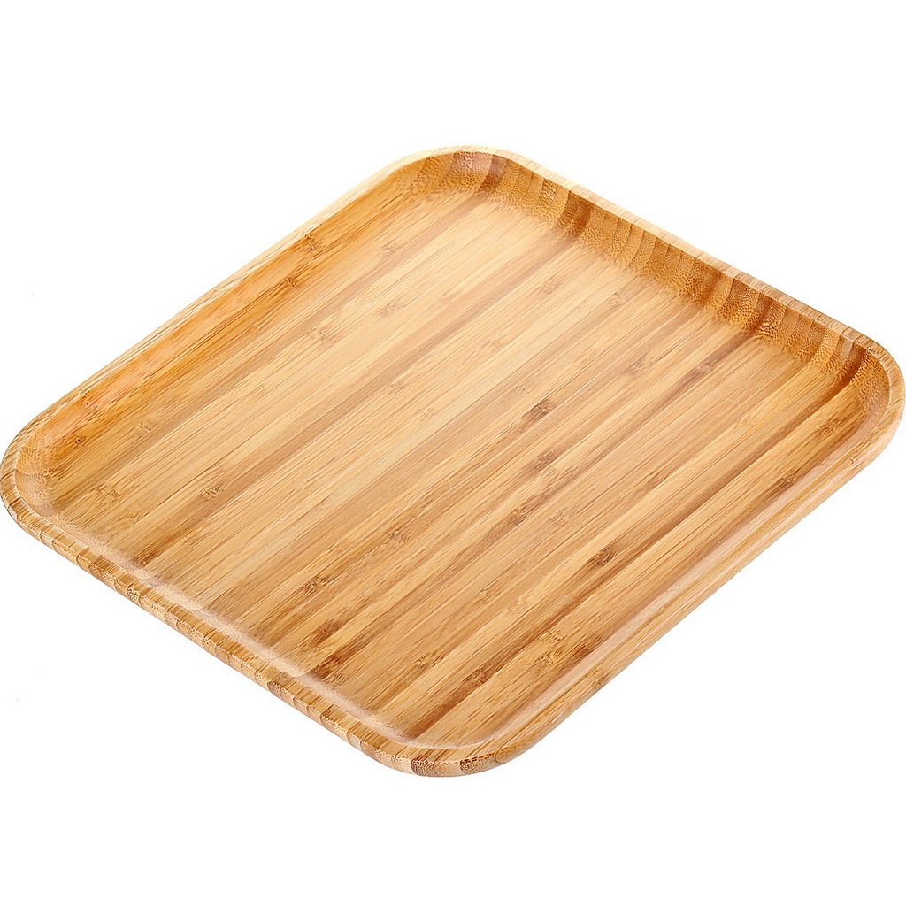 SET OF 12 BAMBOO PLATES - 8" Inch