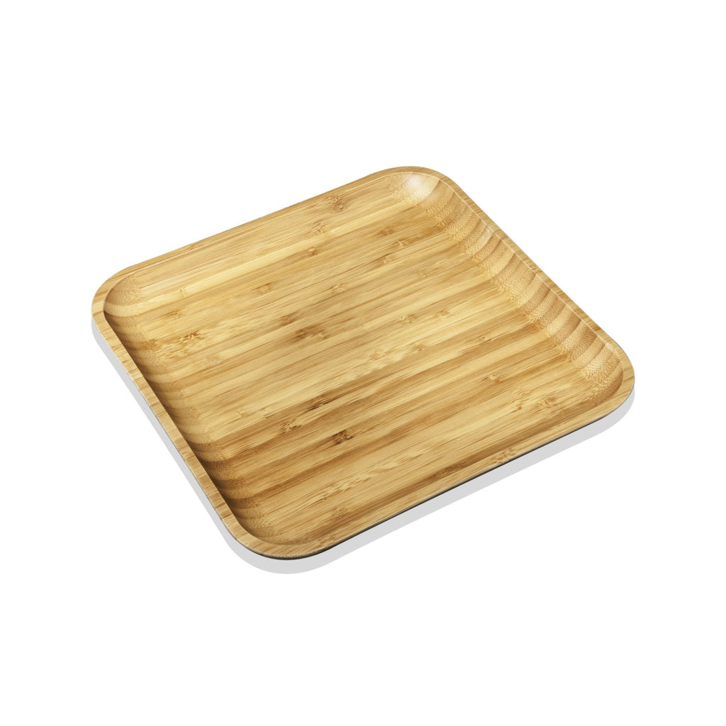 SET OF 3 BAMBOO PLATTERS - 14" Inch