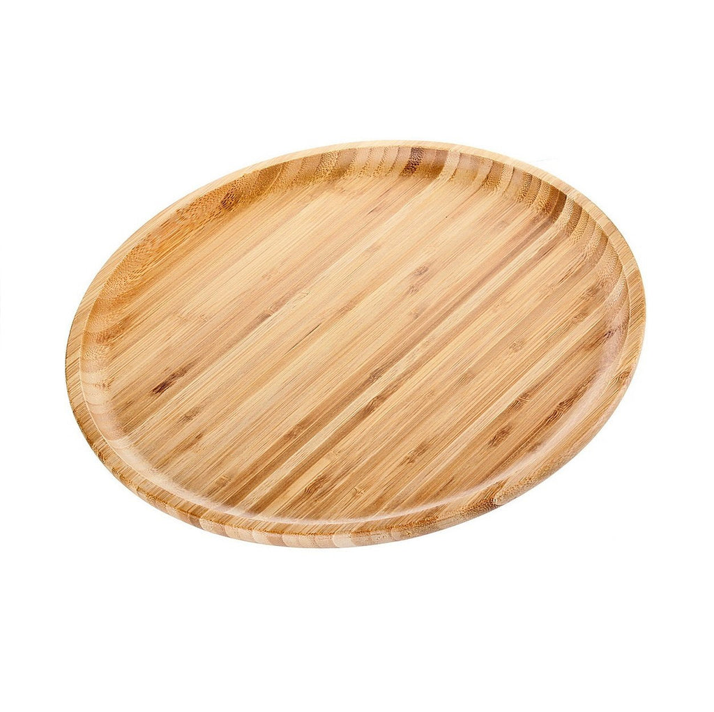 SET OF 6 BAMBOO PLATES - 10" Inch