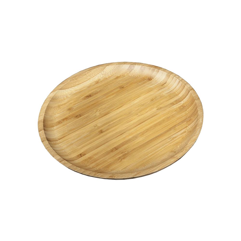 SET OF 3 BAMBOO PLATTERS - 13" Inch