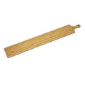 SET OF 2 LONG BAMBOO SERVING BOARDS WITH HANDLE