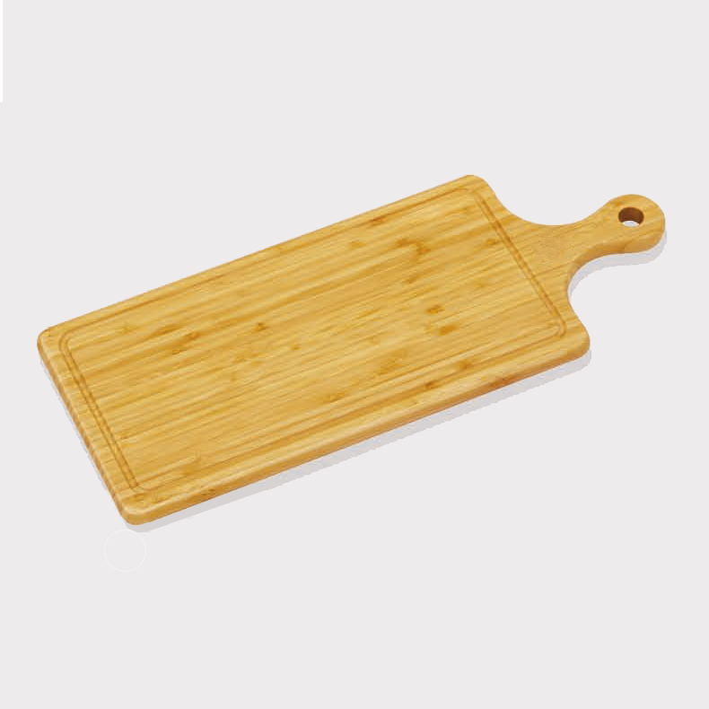 SET OF 3 LONG BAMBOO SERVING BOARDS WITH HANDLE