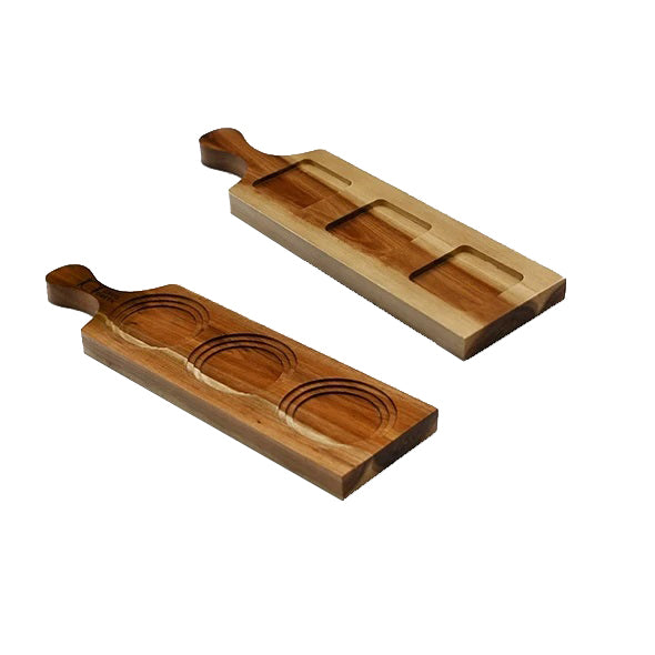 Zavis Green Acacia Wood 3 Hole Double-Sided Flight Board