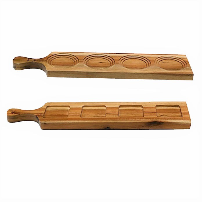 Zavis Green Acacia Wood 4 Hole Double-Sided Flight Board