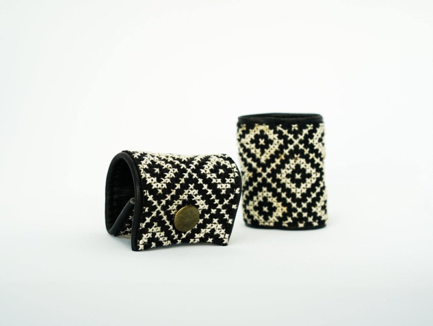 Tatreez Napkin Rings - Black & White