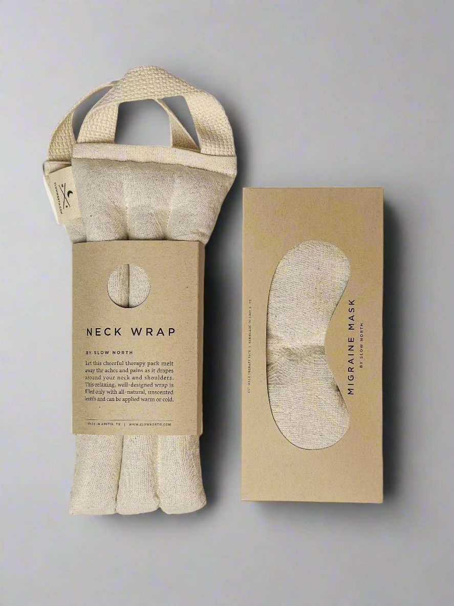 Eye Mask & Neck Wrap Bundle - Natural