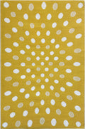 Crazy Dots Yellow & White Rug