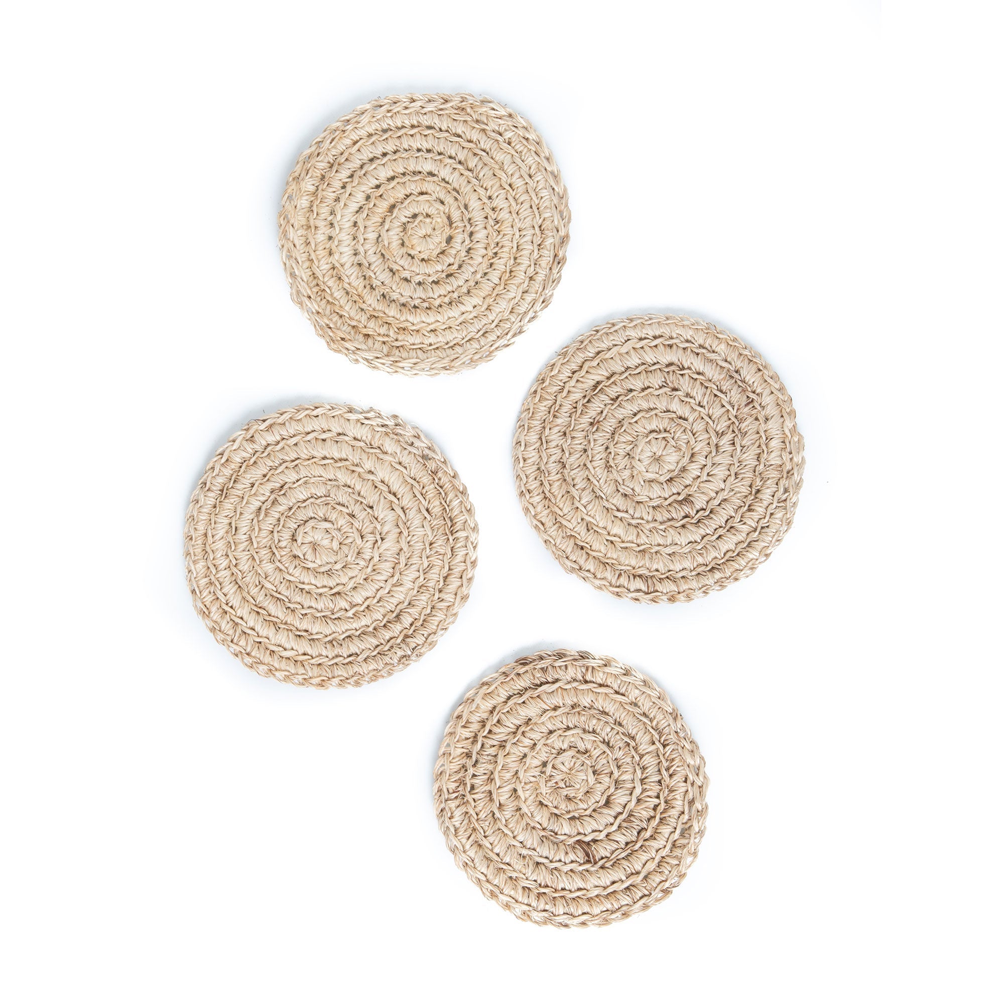 Fique Spiral Coasters (Set of 4)