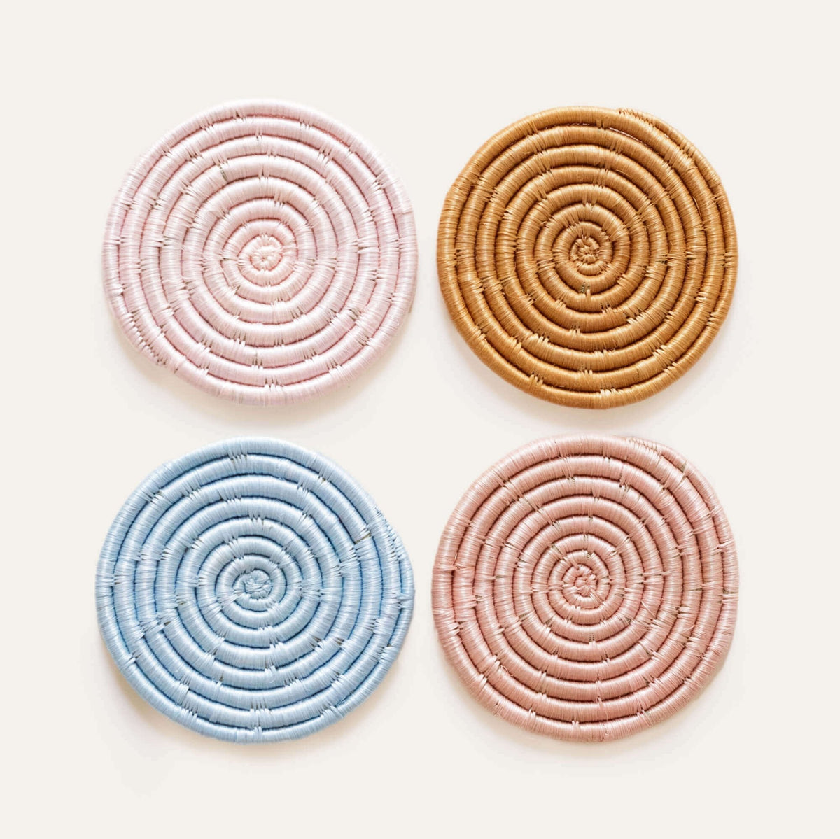 Solid Mixed Set Coasters (Set of 4)