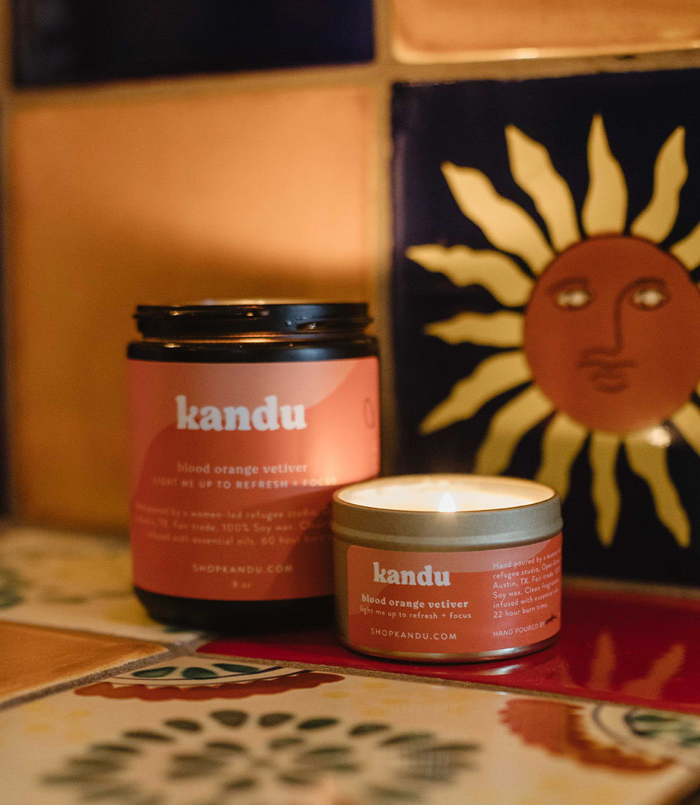 Blood Orange Vetiver Candle (3oz)
