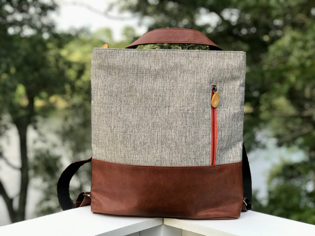 3-in-1 tote + backpack + crossbody - The ROCKAWAY