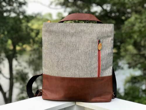 3-in-1 tote + backpack + crossbody - The ROCKAWAY