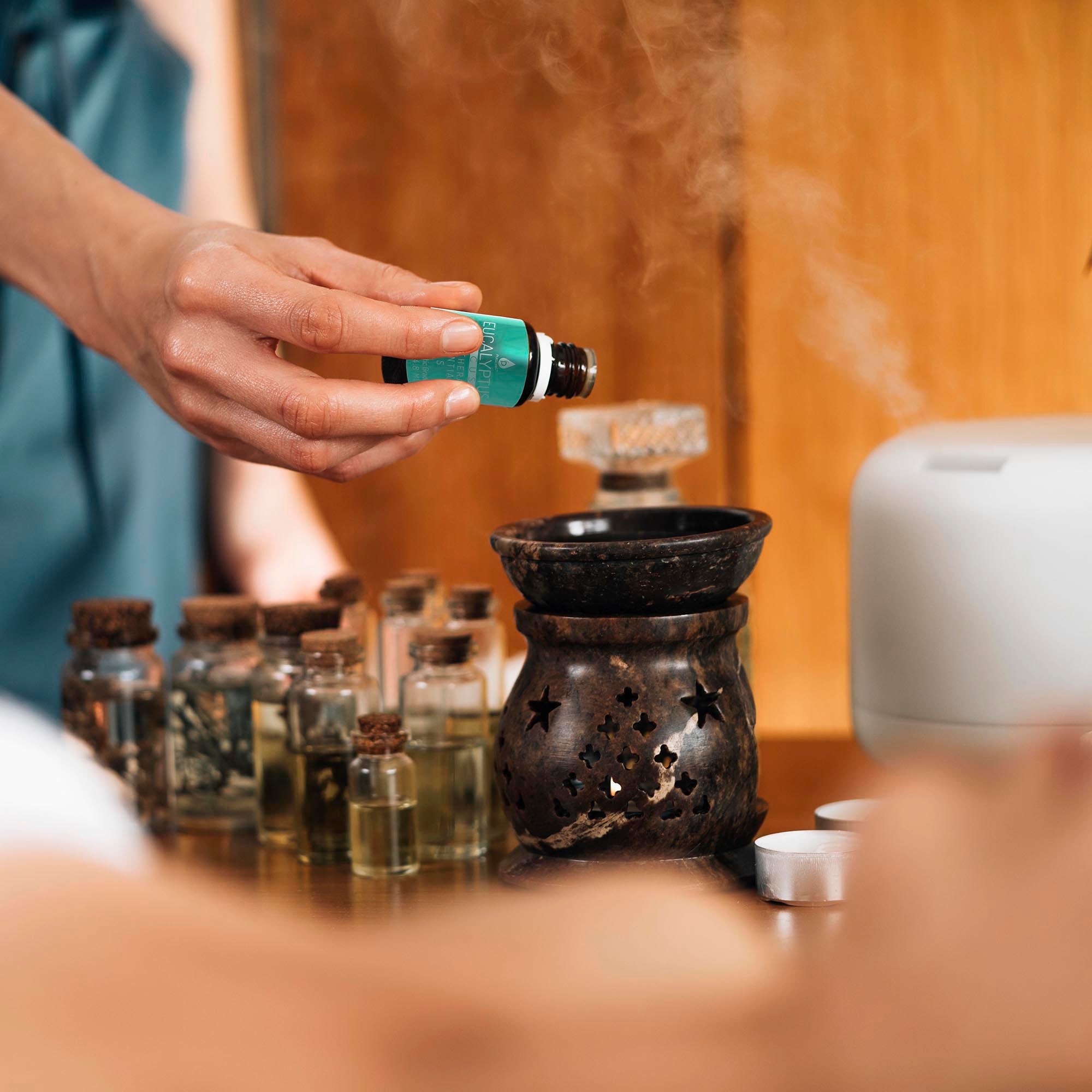 Aromatherapy Essential Oils: Lavender, Eucalyptus & Frankincense (3-Pack)