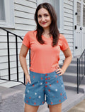 Azure Wash Organic Cotton Shorts