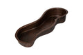 40" ZigZag Inclined Bottom Hammered Copper Bar Sink