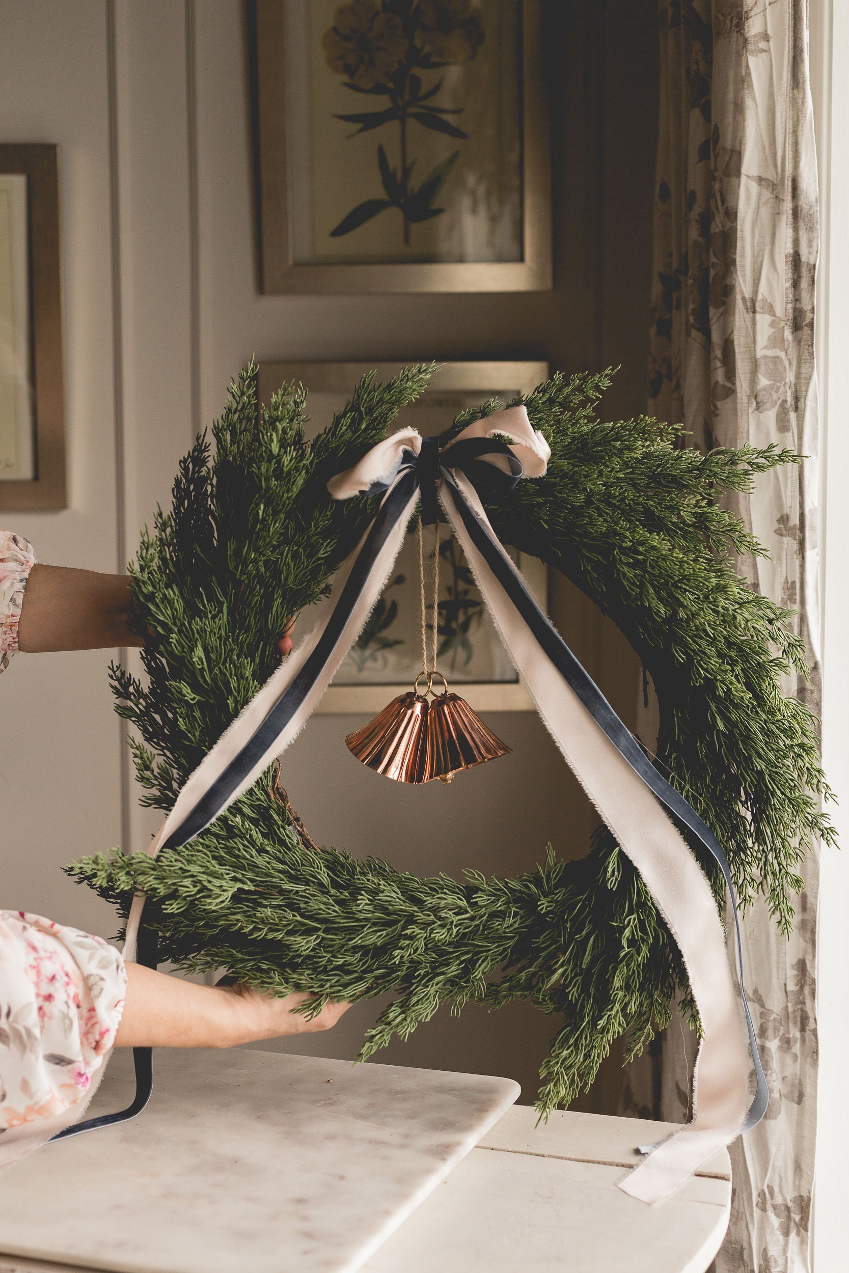 Copper Bell Ornaments (Set of 2 or 4)