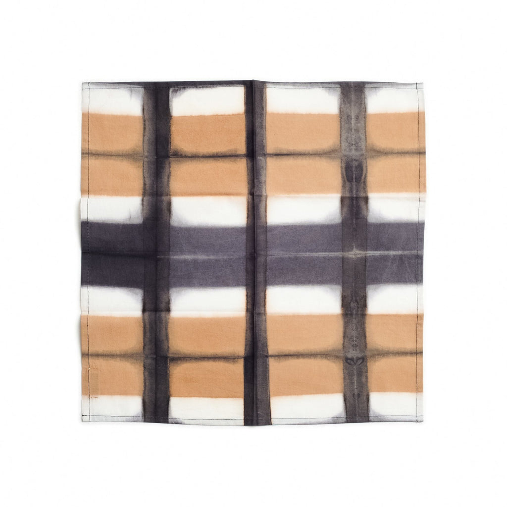 Chowk Cotton Hand Clamp Dye Artisanal Table Napkin (Set of 4)