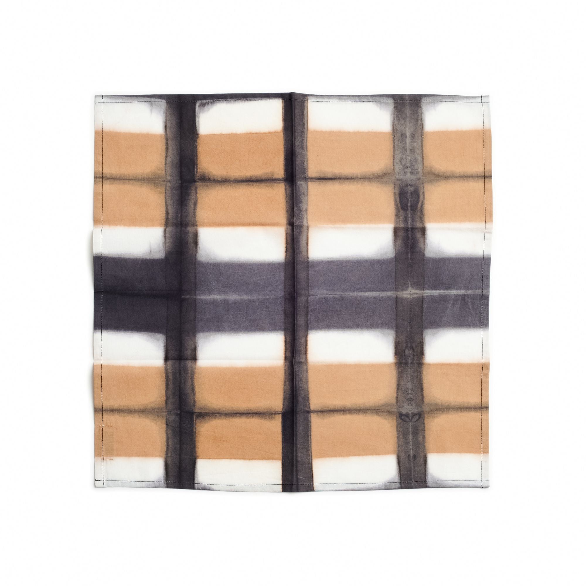 Chowk Cotton Hand Clamp Dye Artisanal Table Napkin (Set of 4)
