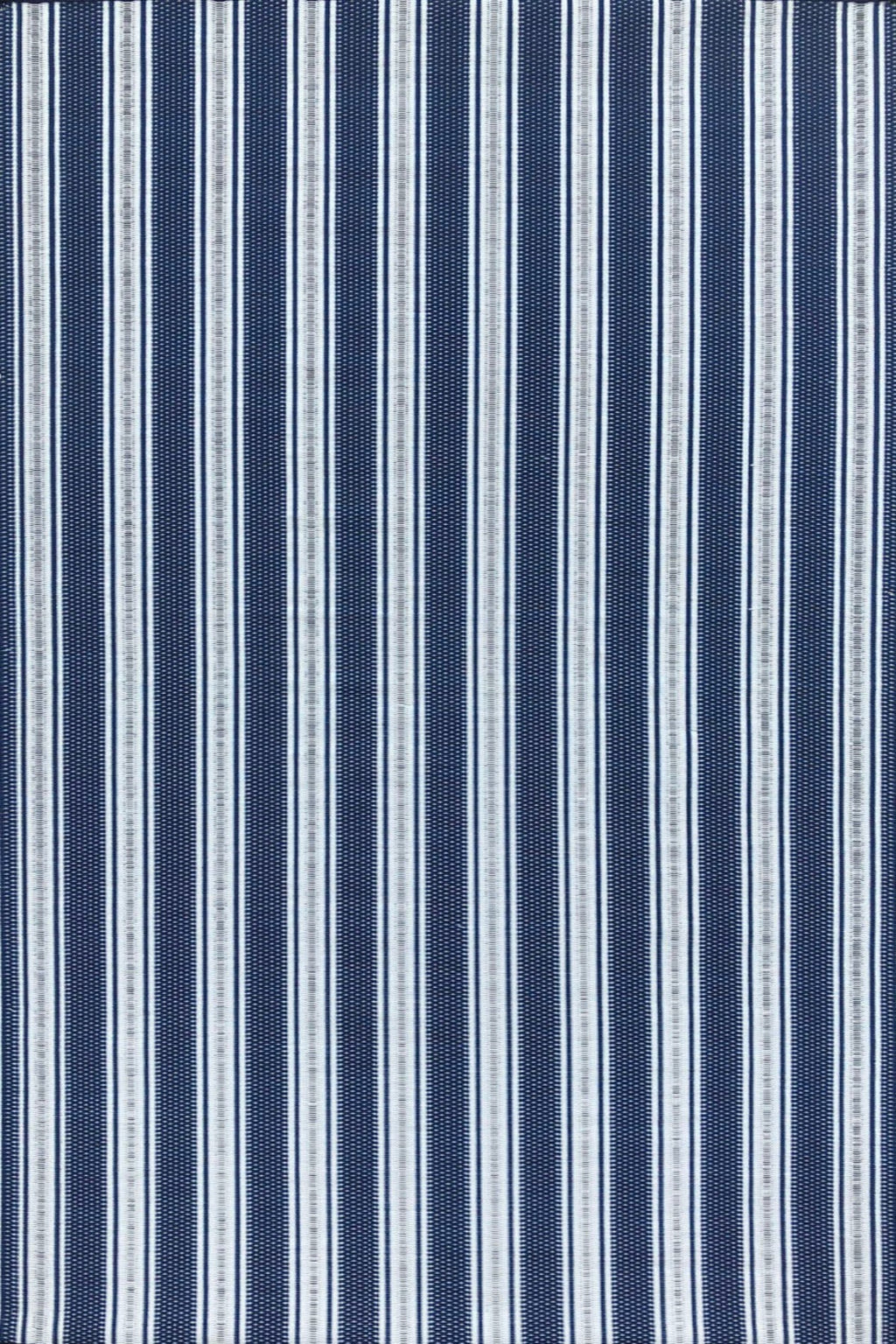Vertical Stripe Blue & White Rug