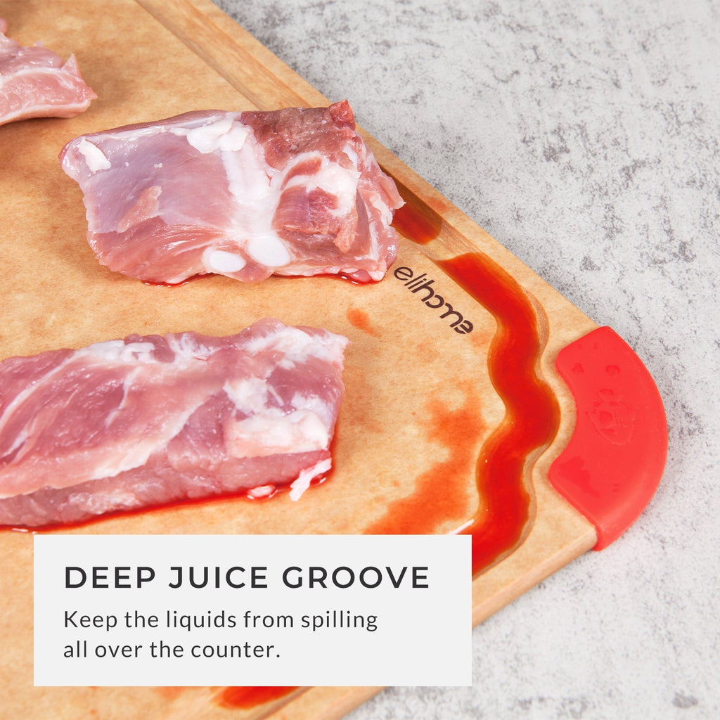 Premium Series Cutting Board - Non Slip & Color Code - Large (12 x 16 x 1/4 )