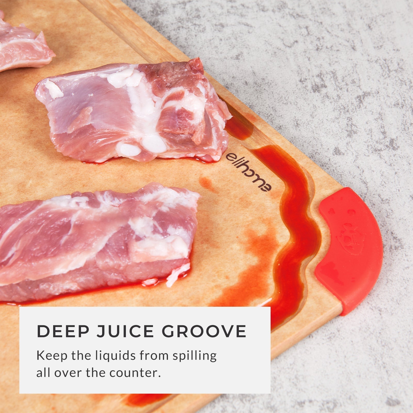 Premium Series Cutting Board - Non Slip & Color Code - Large (12 x 16 x 1/4 )
